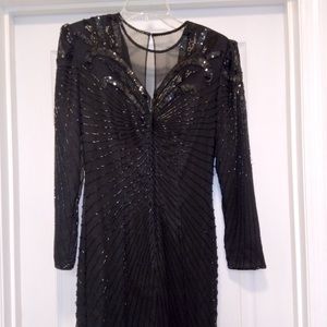 Vintage 👗Gorgeous👗 by Stenay 🎌 100% silk🍷 Cocktail dress size 4 (see pictures)